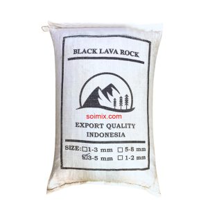 ĐÁ LAVA ĐEN - 25KG