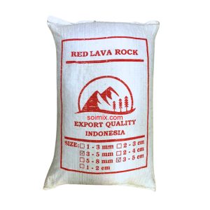 ĐÁ LAVA ĐỎ - 25KG