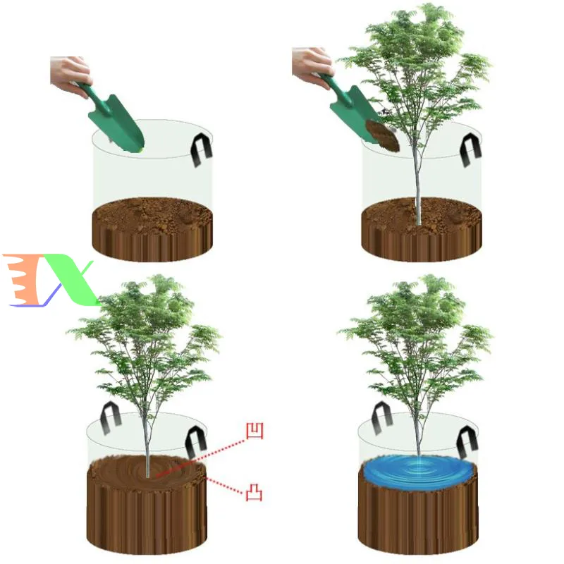 Cận cảnh chất liệu vải địa kỹ thuật dày dặn giúp thoát nước hiệu quả