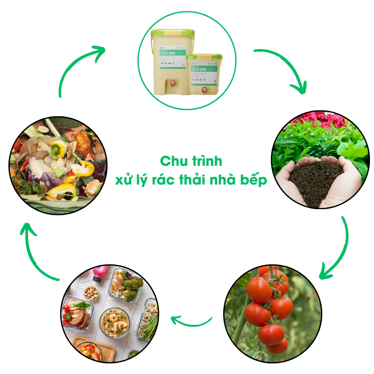 Quy trình thu hoạch phân hữu cơ từ thùng ủ Eco Bin đúng kỹ thuật