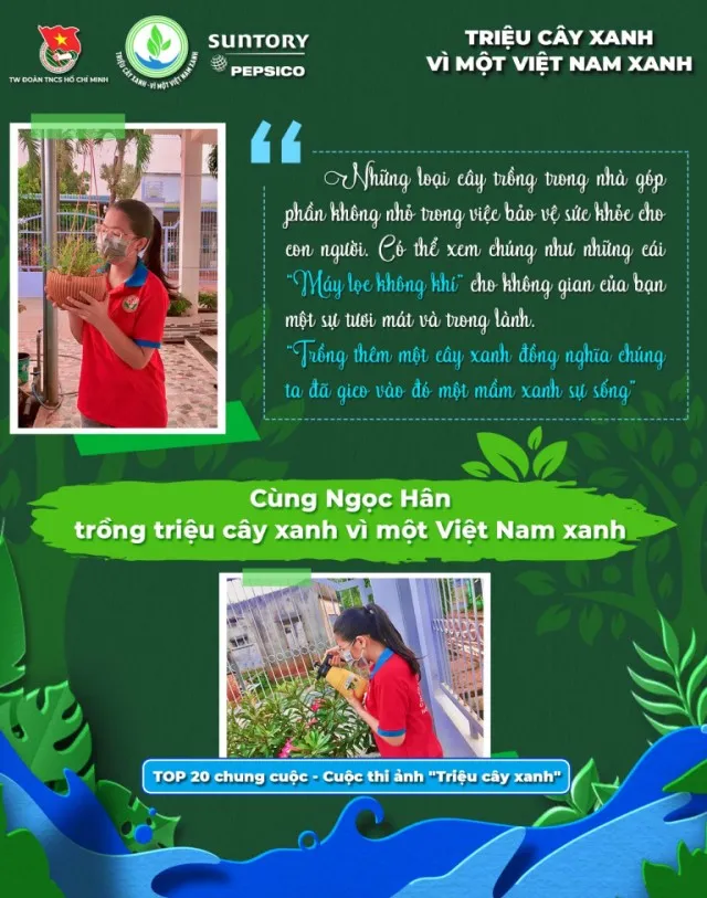 Nguyễn Thị Ngọc Hân lan tỏa thông điệp trồng cây xanh ý nghĩa