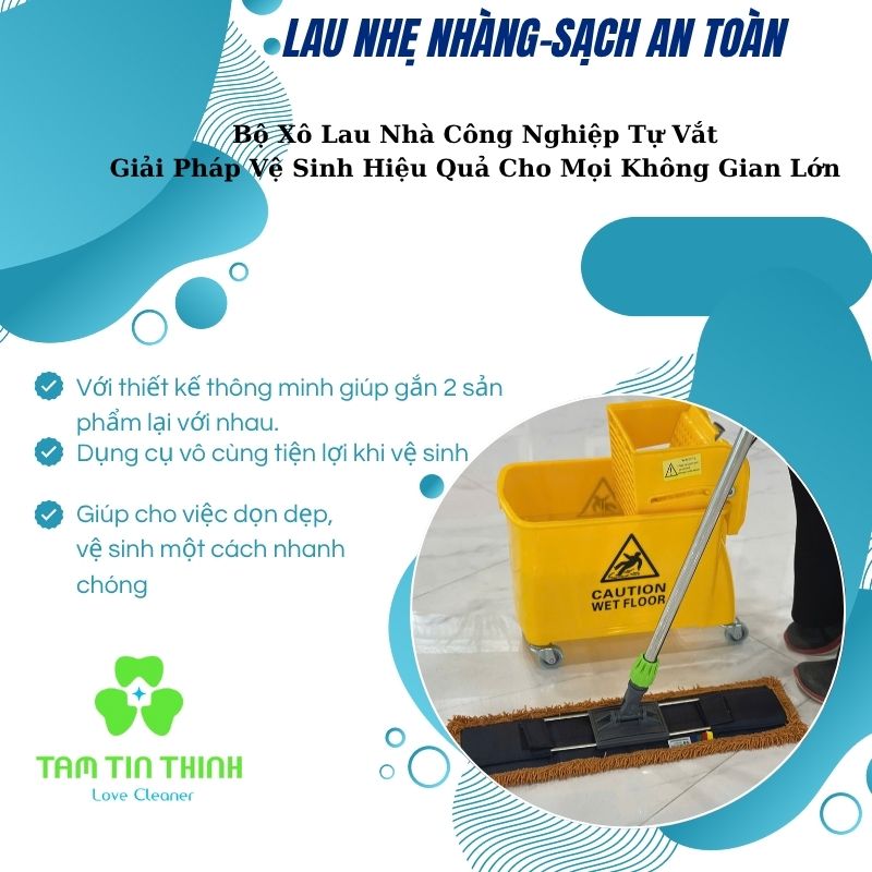 Cây Lau Nhà Công Nghiệp: Bí Quyết Vệ Sinh Sàn Hiệu Quả Cho Mọi Quy Mô