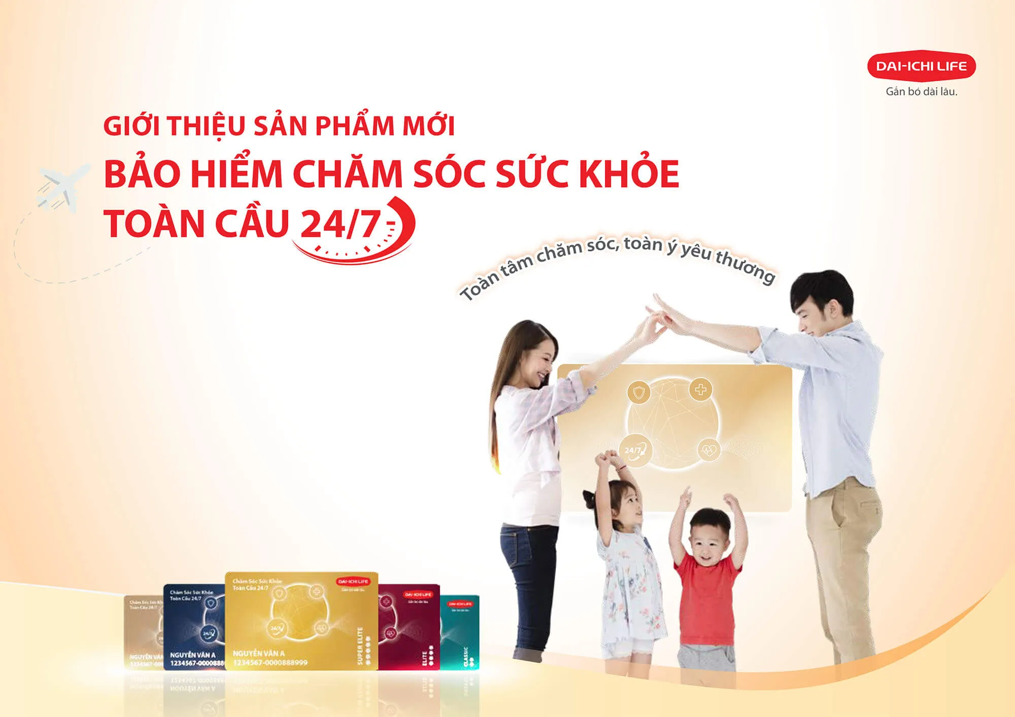 Thẻ bảo hiểm chăm sóc sức khỏe toàn cầu 24/7 Dai-ichi Life