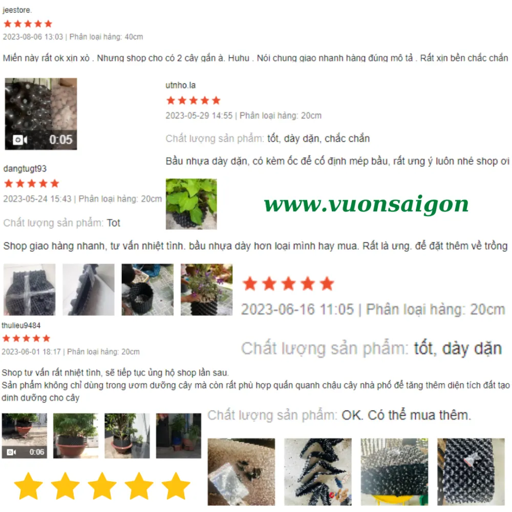 Sản phẩm thực tế sau khi lắp đặt và đưa vào sử dụng trong vườn ươm