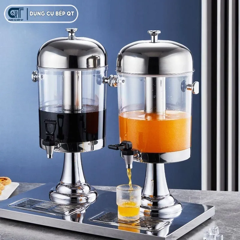 Bình đựng nước trái cây buffet inox có vẻ ngoài tinh tế, trang nhã