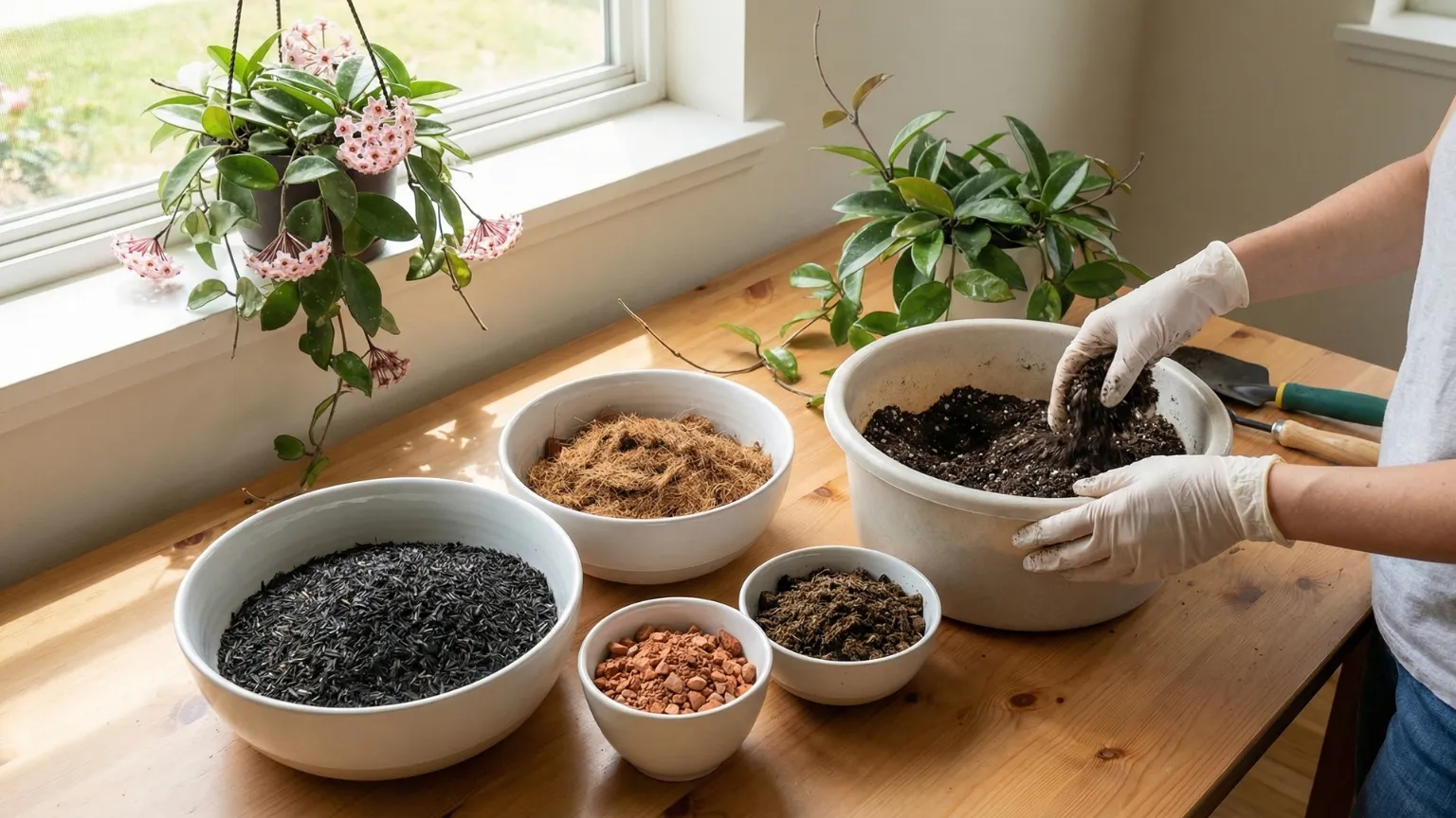 Sử dụng giá thể chuyên dụng giúp rễ cây thông thoáng