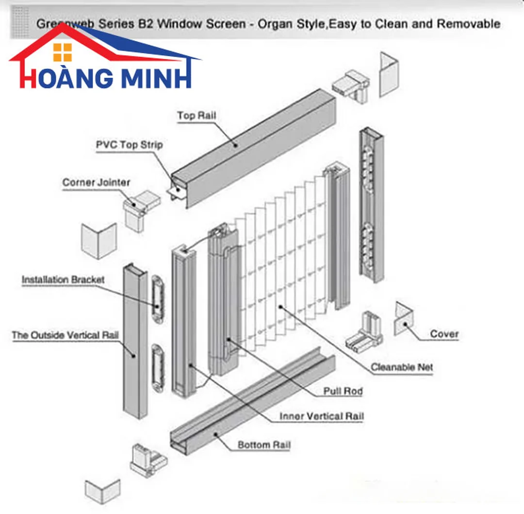 Cách thức hoạt động cửa lưới chống muỗi tự cuốn