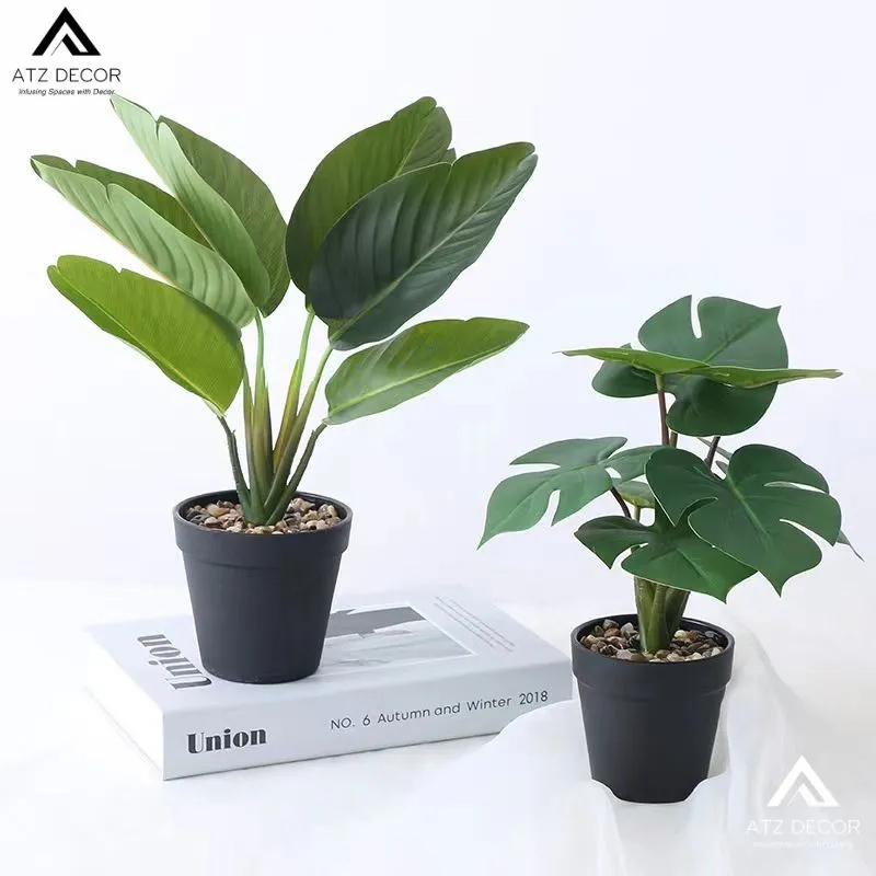 chậu cây giả để bàn