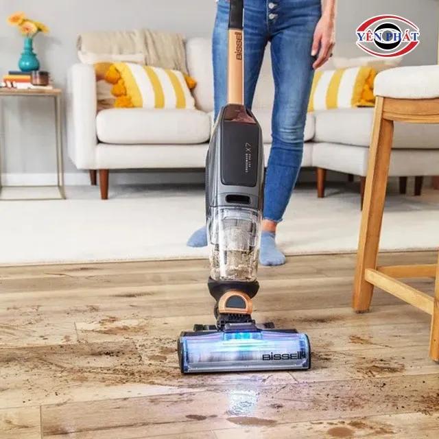Cây lau nhà dùng điện Bissell Crosswave X7 hỗ trợ dọn dẹp lông thú cưng