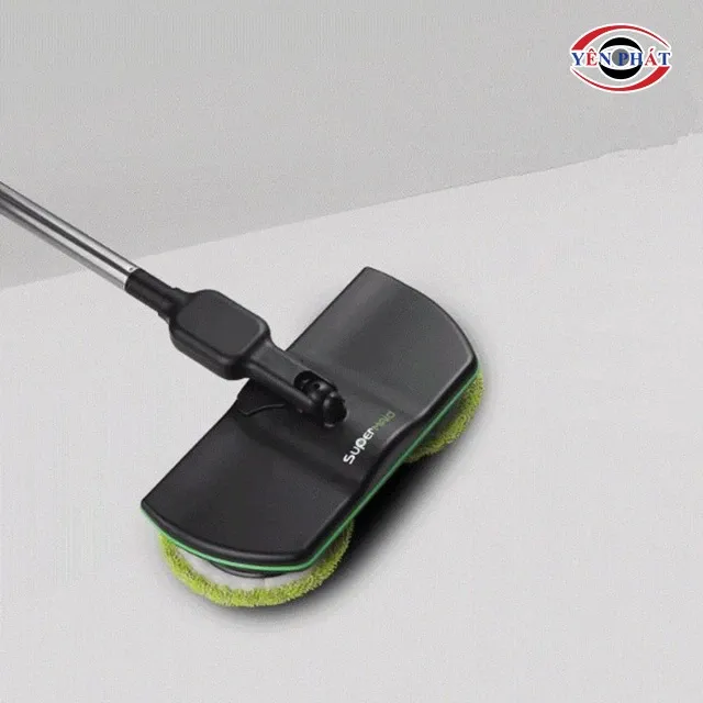 Cây lau nhà thông minh bằng điện SuperMaid với thiết kế hai bông lau xoay