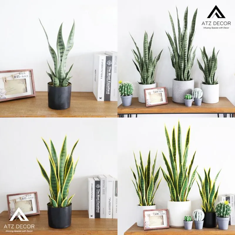 chậu cây giả để bàn