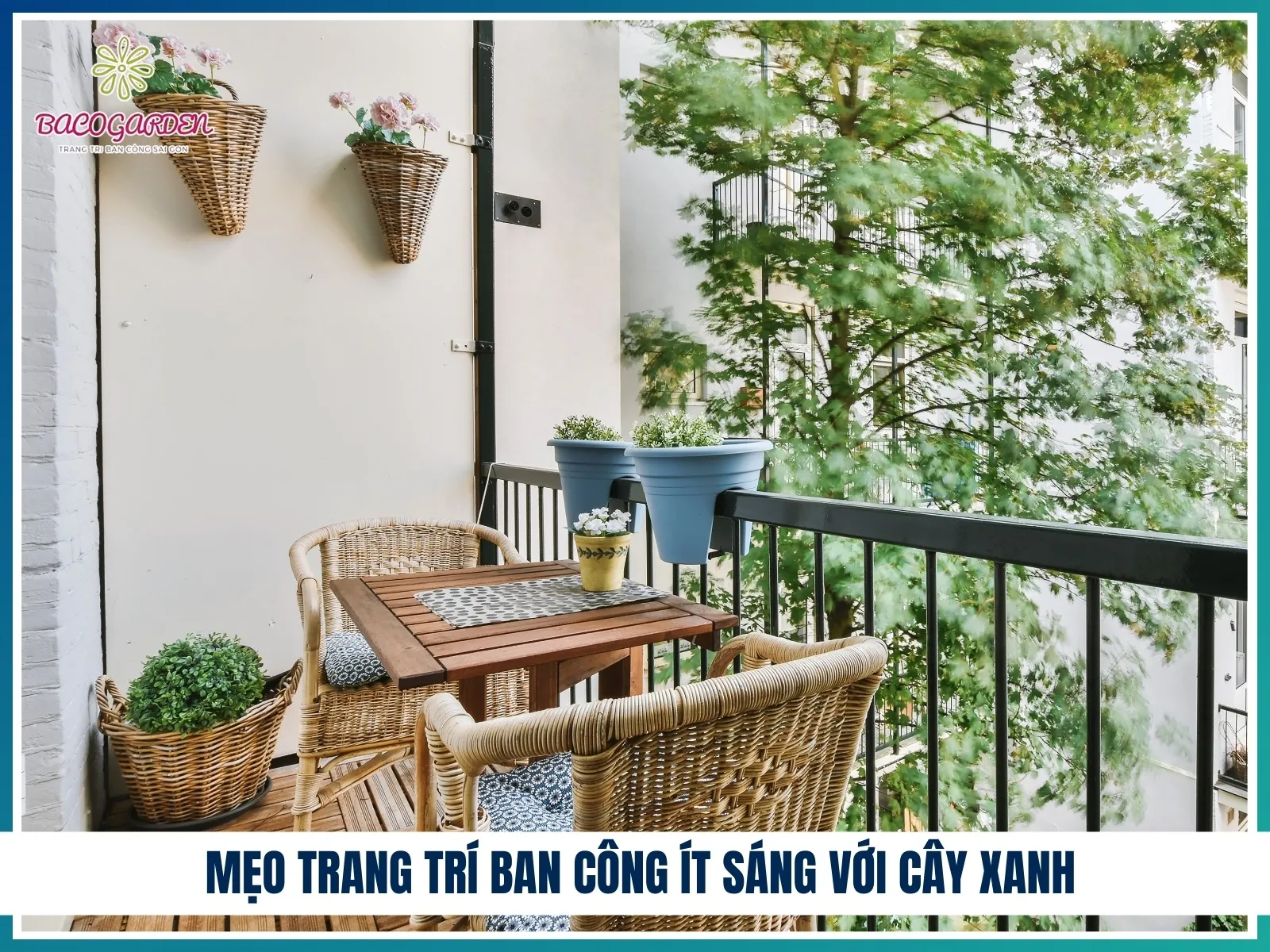Mẹo trang trí ban công ít sáng
