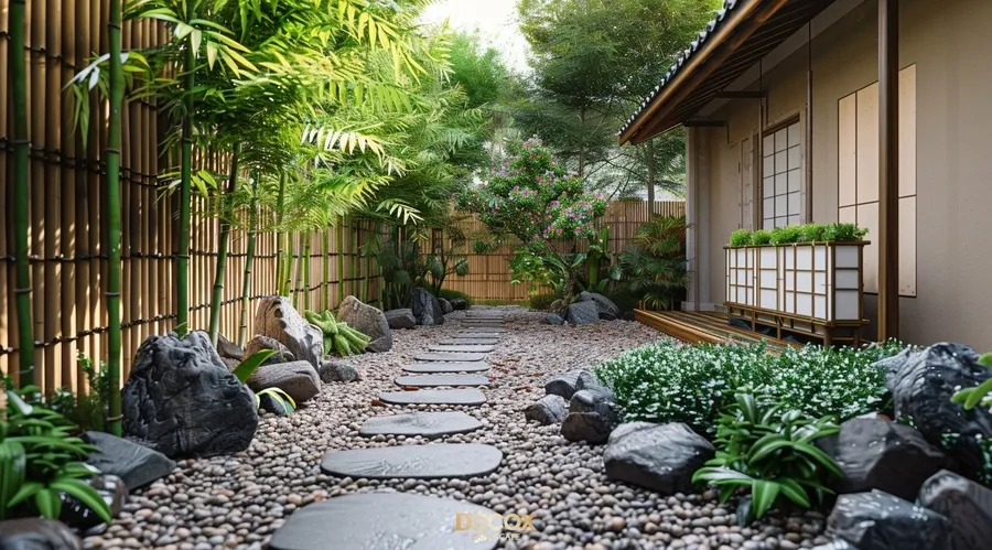 Tre thường được trồng thành hàng, dọc theo lối đi sân vườn nhà biệt thự