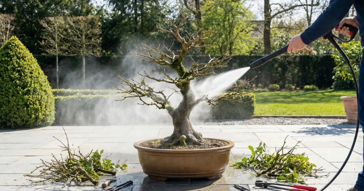 Tưới ngập và xả nước giúp giải độc cho mai