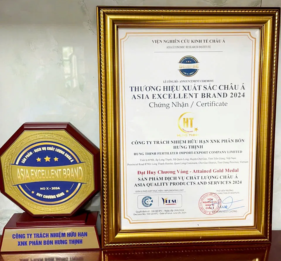 Giải thưởng Huy Chương Vàng Sản Phẩm Chất Lượng Châu Á 2026