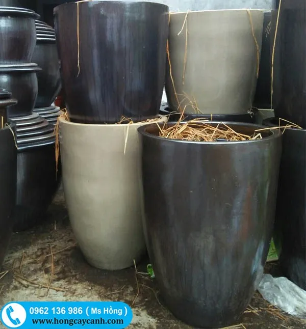 Chậu bom sứ bóng Bát Tràng