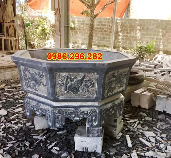 Chậu đá lục giác