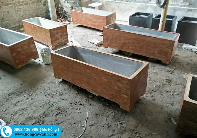 Chậu Xi Măng Nuôi Cá Cảnh Sản Xuất Làm Kích Thước Yêu Cầu. Bán Tại Hà Nội Và Các Tỉnh Thành Trong Cả Nước