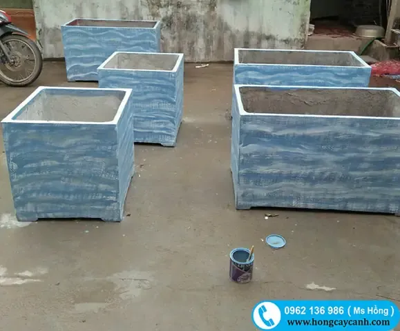Chậu Xi Măng Nuôi Cá Cảnh Sản Xuất Làm Kích Thước Yêu Cầu. Bán Tại Hà Nội Và Các Tỉnh Thành Trong Cả Nước