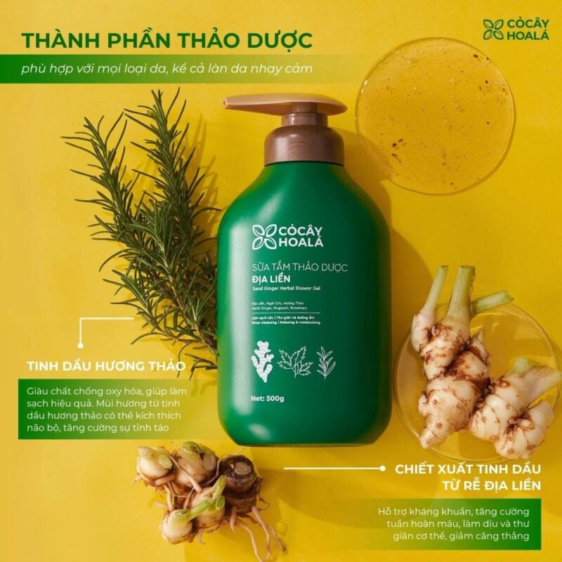 Sữa Tắm Thảo Dược Địa Liền Cỏ Cây Hoa Lá: Giải Pháp Thanh Mát Cho Làn Da & Cơ Thể