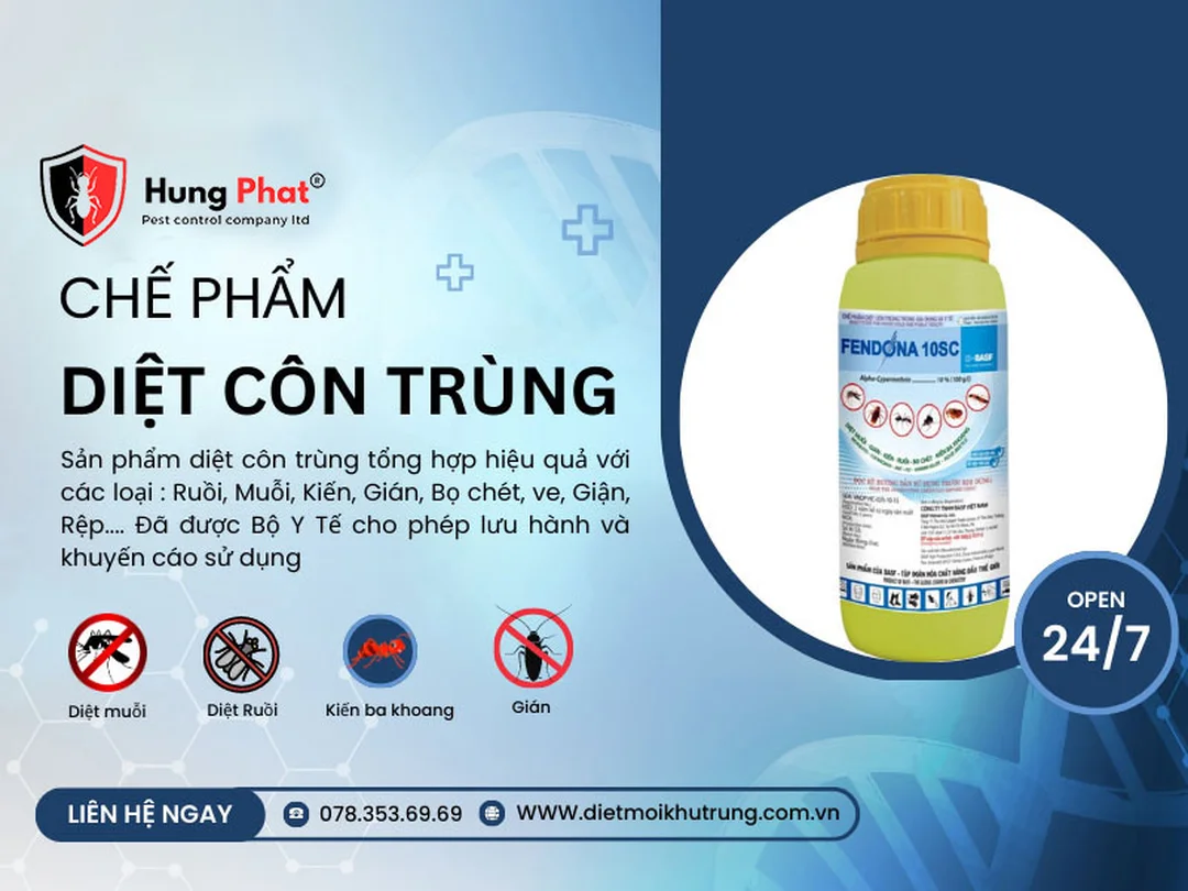 Fendona 10SC dùng cho phun thuốc diệt côn trùng tại nhà Fendona 10SC dùng cho phun thuốc diệt côn trùng tại nhà
