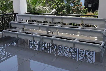 Vườn rau xanh mướt trên ban công hướng nắng