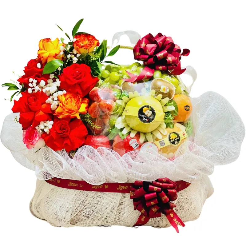 Mẫu giỏ trái cây gò vấp cao cấp dành tặng đối tác