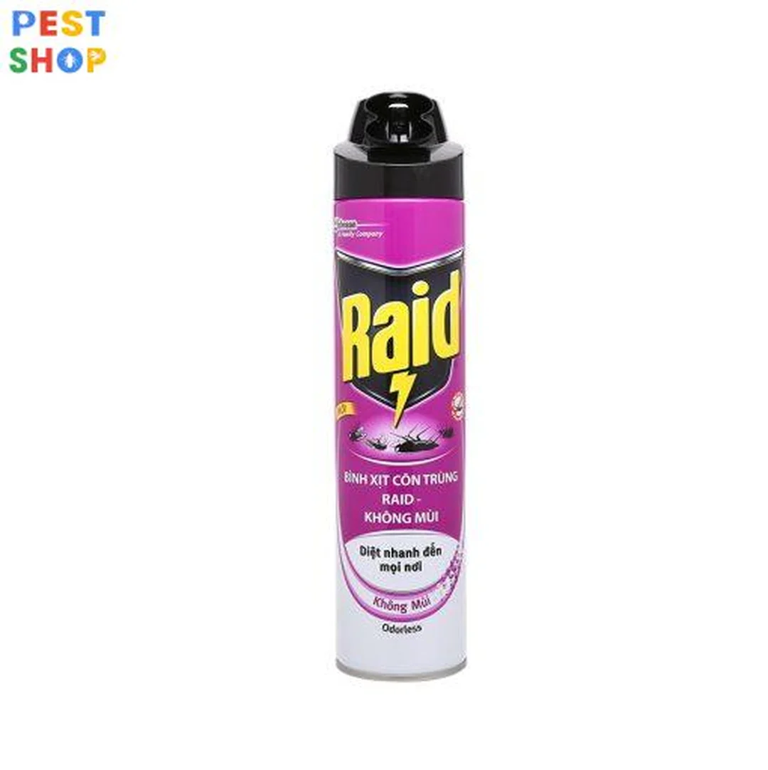 Hình bình xịt côn trùng Raid không mùi 600ml dạng xịt 600ml