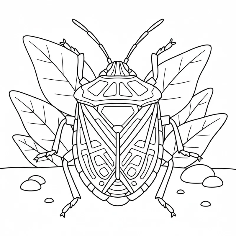 Hình tô màu các con côn trùng