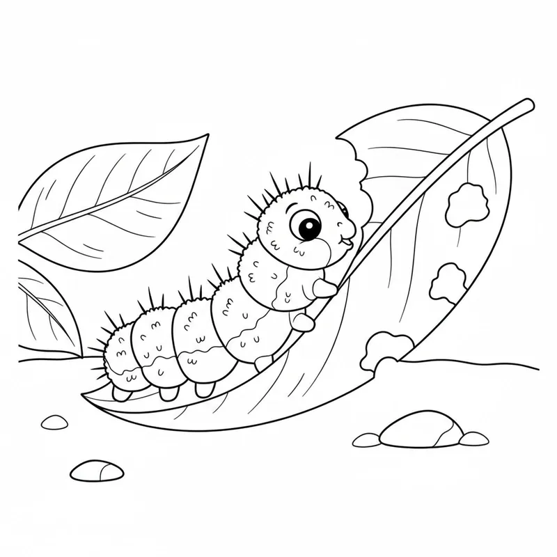 Hình tô màu côn trùng ngộ nghĩnh