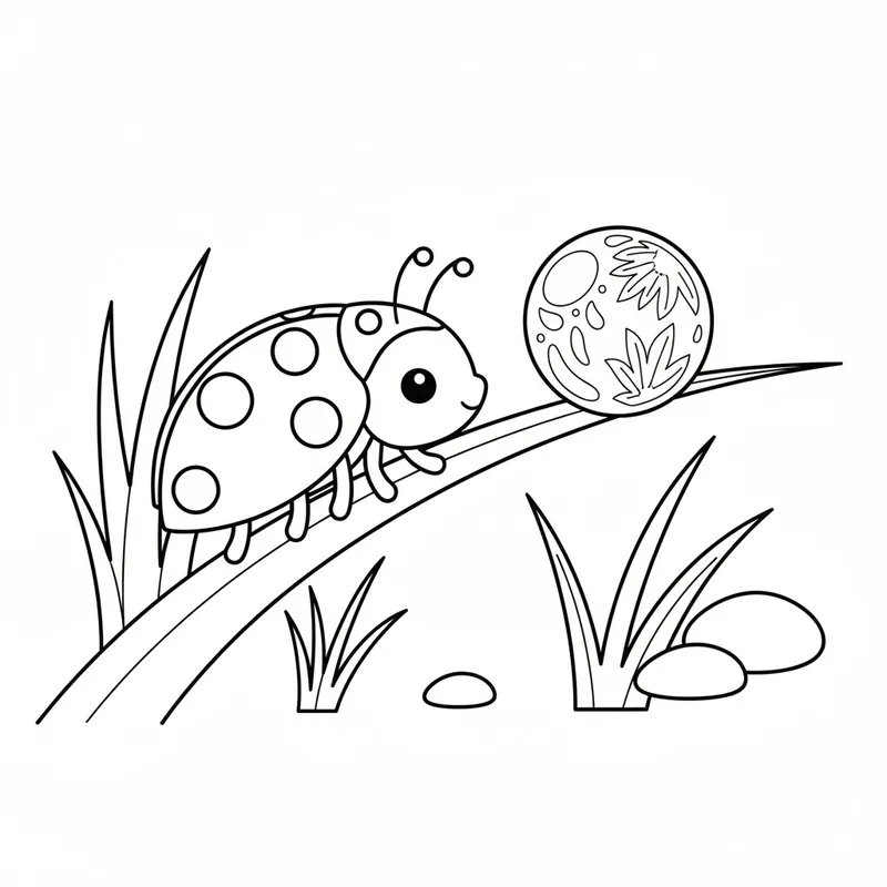 Hình tô màu côn trùng sáng tạo