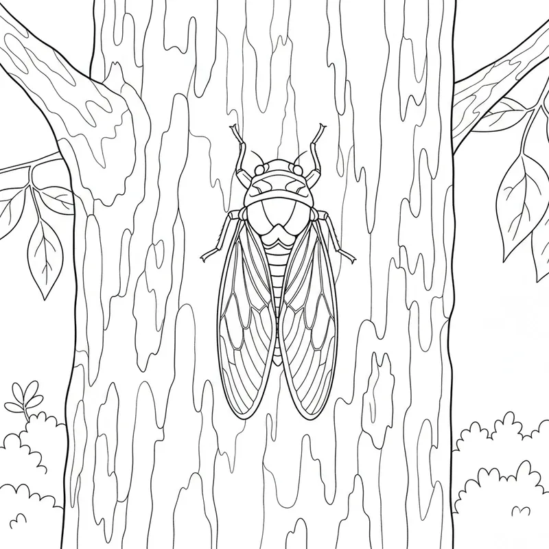Hình tô màu côn trùng trong tự nhiên