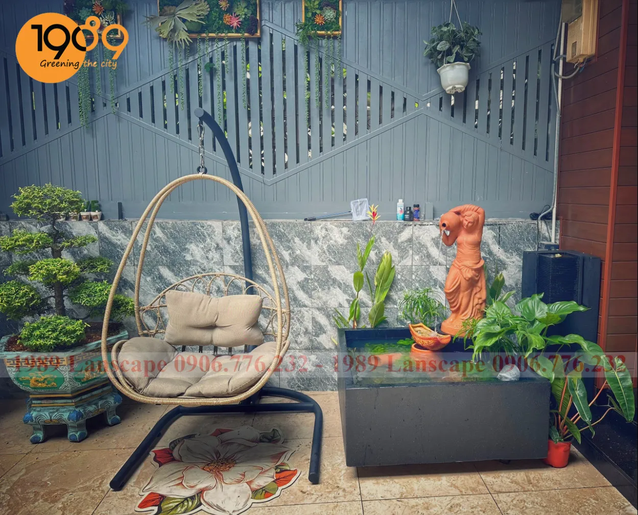 Chậu đá mài vuông kích thước lớn tại xưởng sản xuất