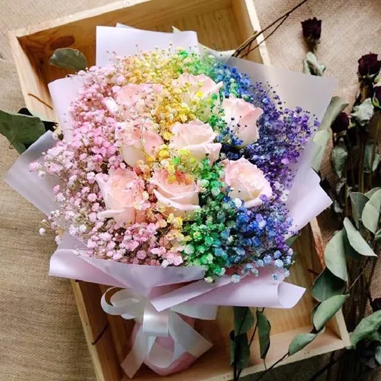 Hoa baby xanh lá cây - Sự kết hợp tinh tế