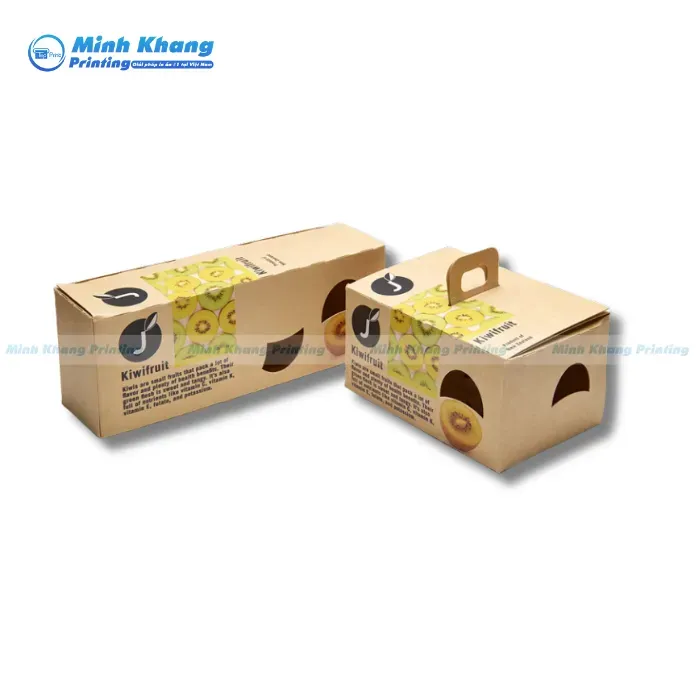 Mẫu Hộp Giấy Đựng Trái Cây Nhỏ Gọn Dùng Để Số Lượng Ít