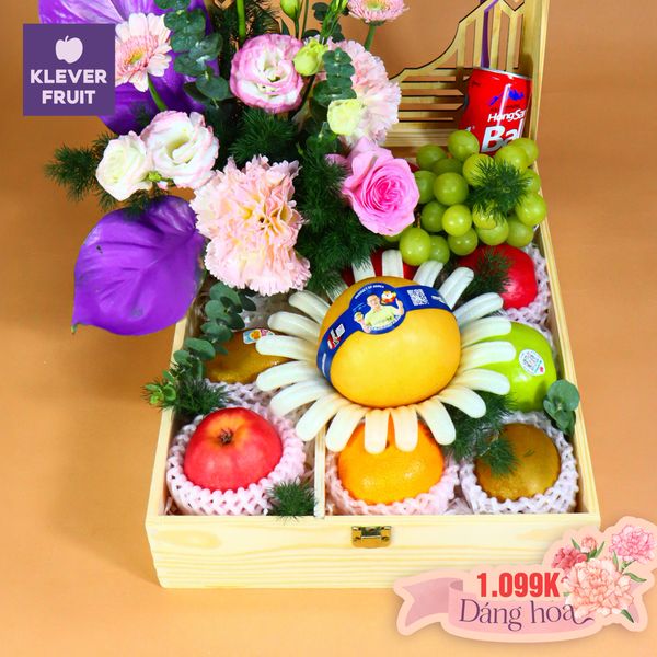 Hộp Trái Cây Quà Tặng 8/3 Tinh Tế Tôn Vinh Phái Đẹp