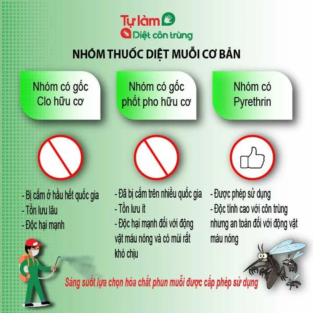 Hướng dẫn phun thuốc diệt muỗi an toàn