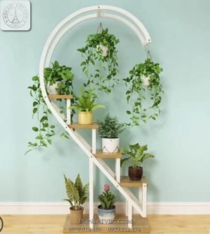 Kệ treo cây hình trái tim cao cấp