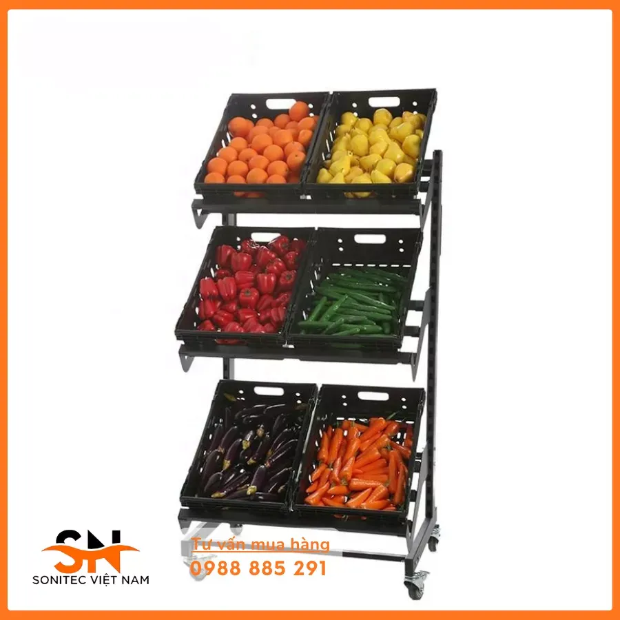 Địa chỉ mua kệ trái cây 3 tầng sắt uy tín chất lượng cao