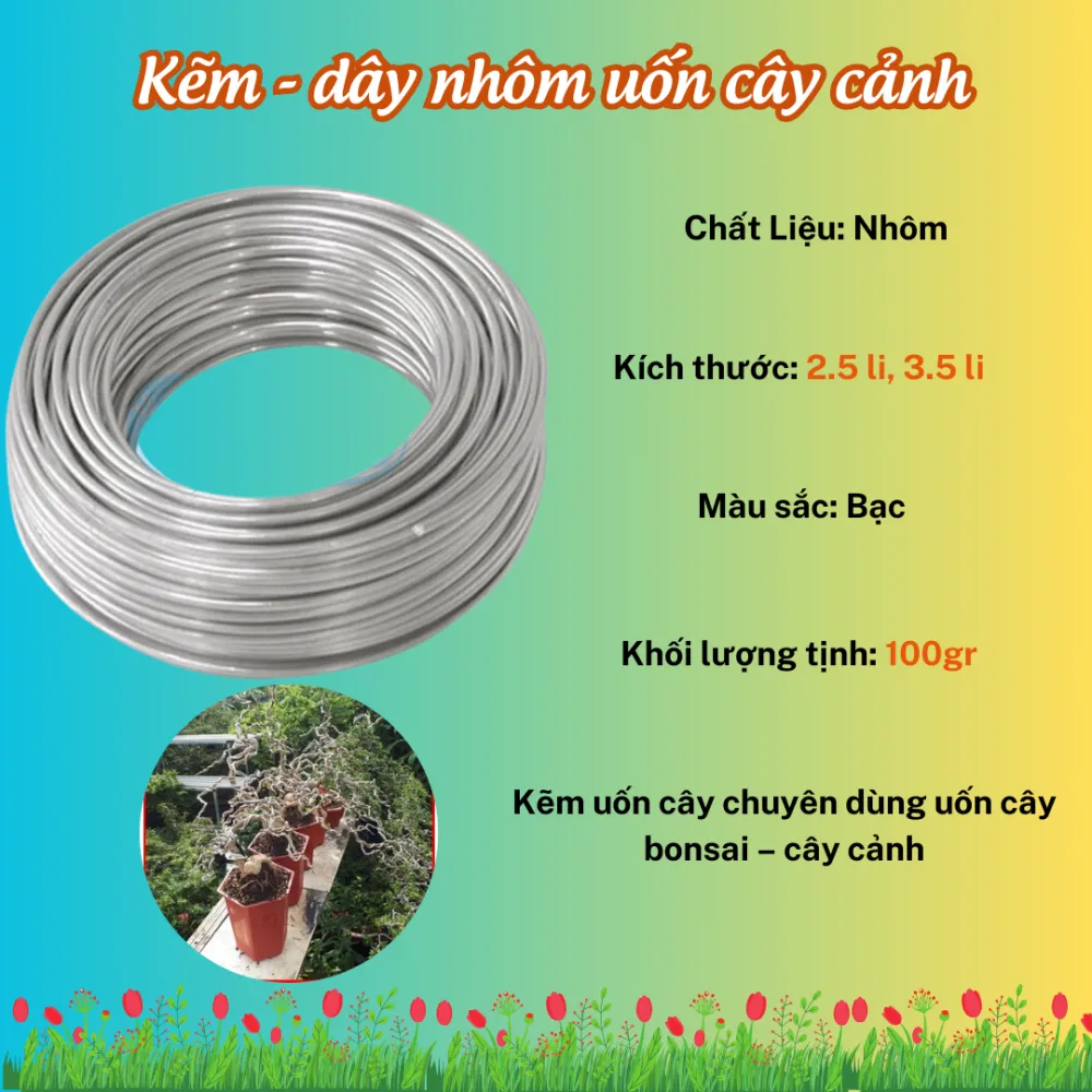 Kẹm Dây Nhôm Uốn Cây Cảnh