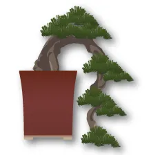 Bonsai thế thác đổ/dáng huyền (Kengai)