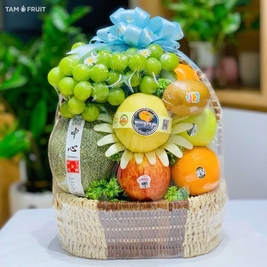 Giỏ trái cây Tết đẹp