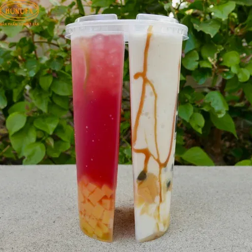 Ly trà trái cây 2 ngăn