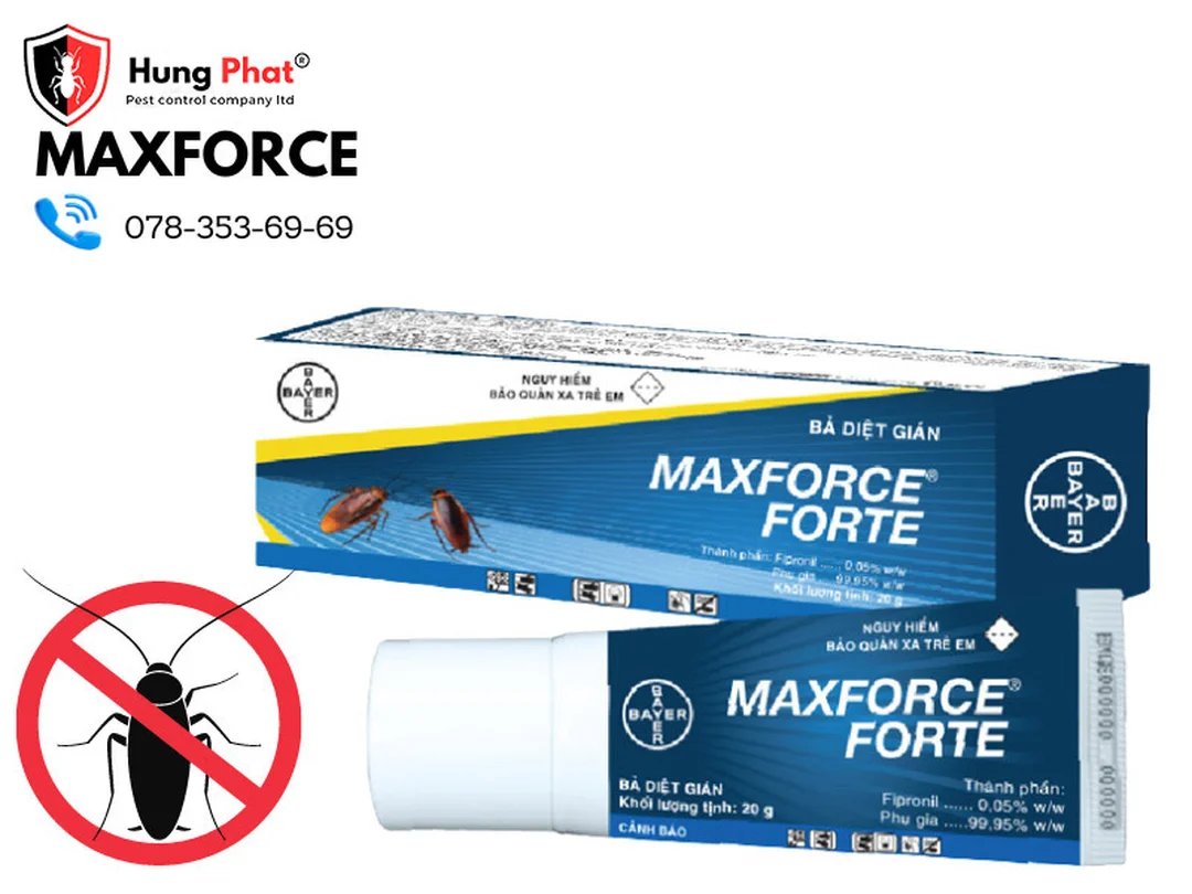 Maxforce Forte hỗ trợ xử lý gián trong nhà ở Maxforce Forte hỗ trợ xử lý gián trong nhà ở