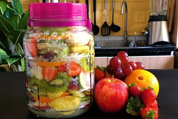 Rượu hoa quả tổng hợp sau khi lên men