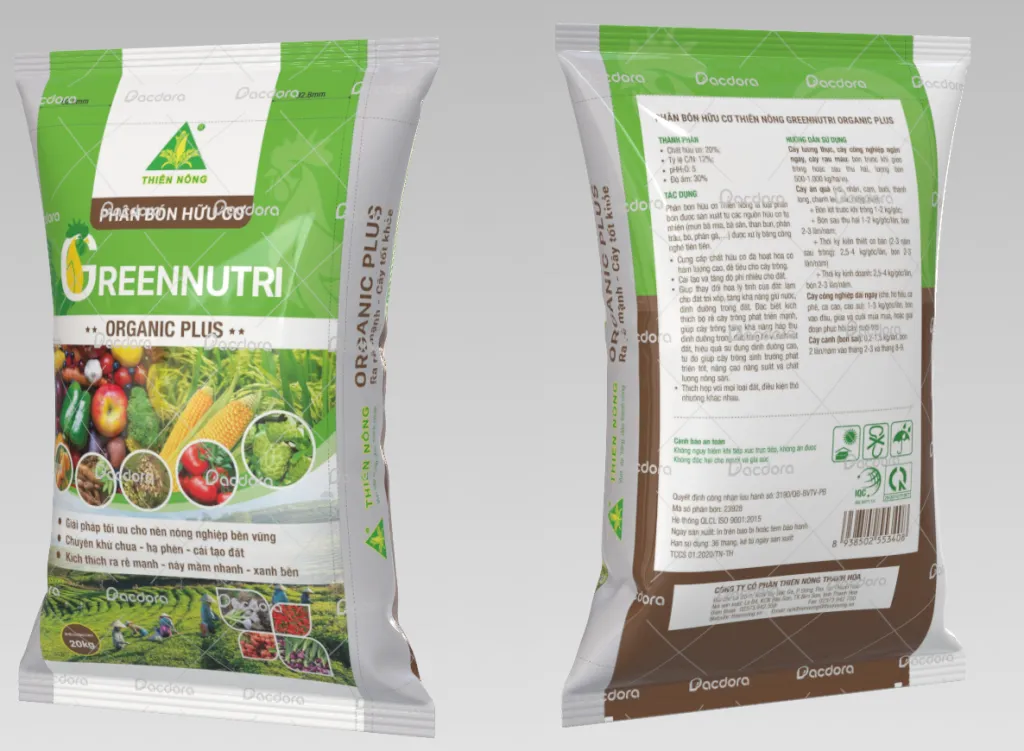 Phân bón hữu cơ Thiên Nông GreenNutri Organic Plus giúp cải tạo độ phì nhiêu của đất