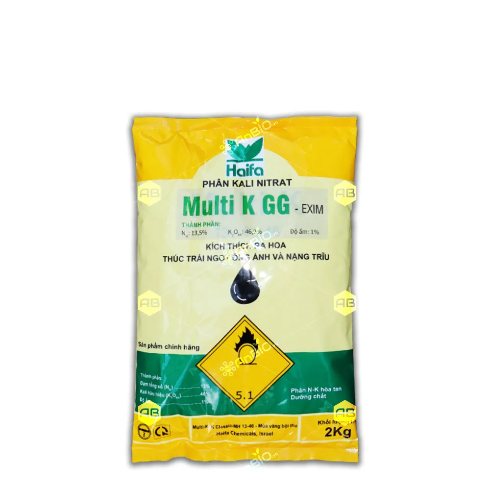 Phân bón Kali Nitrate Haifa Multi-K GG Exim 13-0-46 KNO3 - Gói 2Kg
