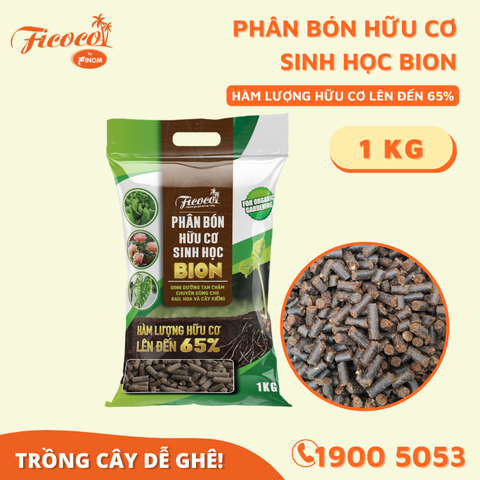 PHÂN BÓN HỮU CƠ SINH HỌC BION - 1KG PHÂN BÓN HỮU CƠ SINH HỌC BION - 1KG