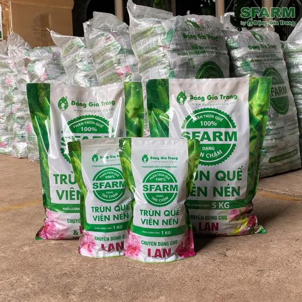 Phân trùn quế cho lan