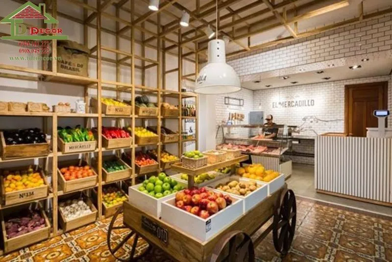 Trần nhà thiết kế độc đáo tạo điểm nhấn cho không gian cửa hàng